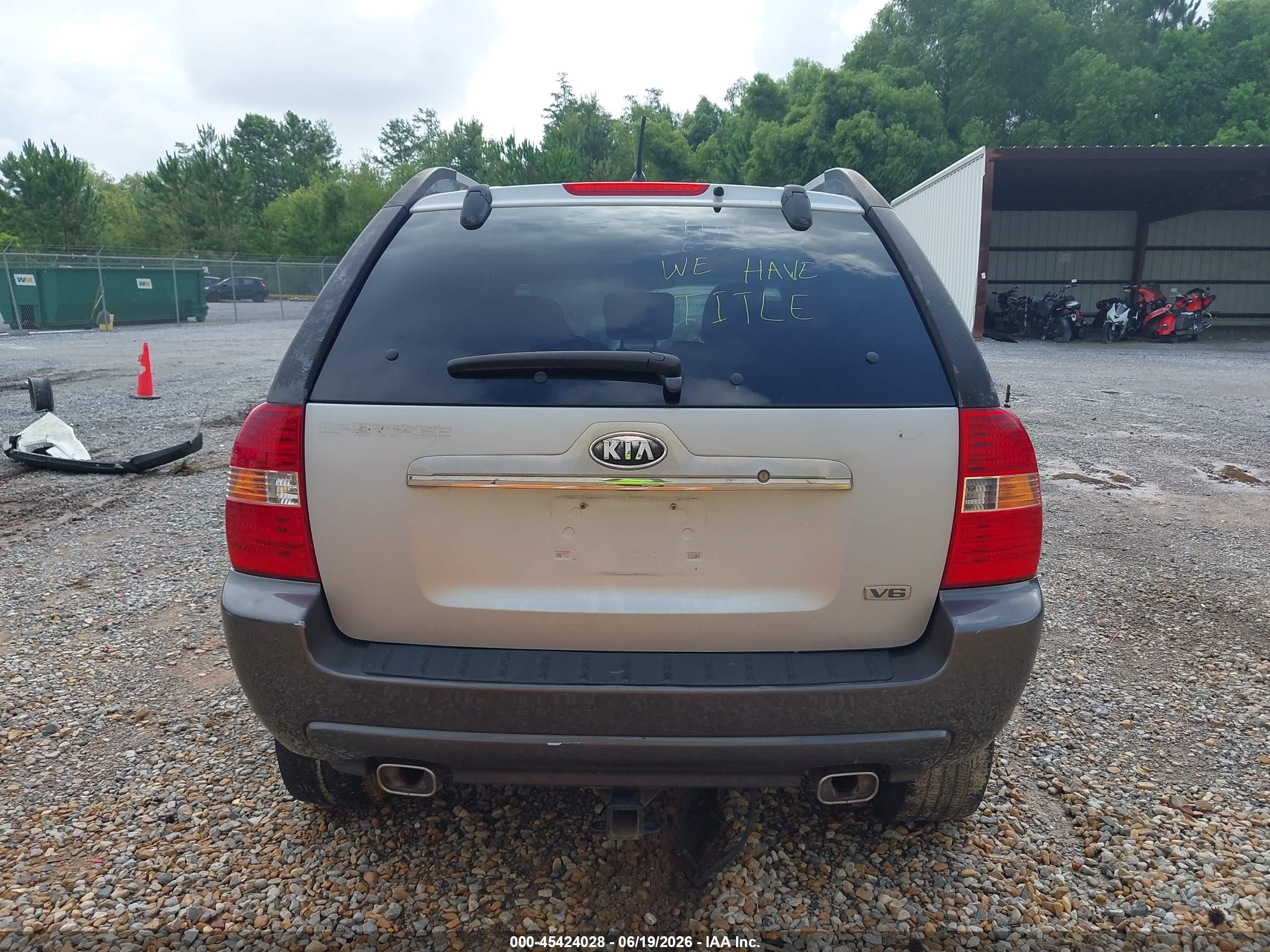 2007 Kia Sportage Lx V6 Серебряный vin: KNDJE723677357397