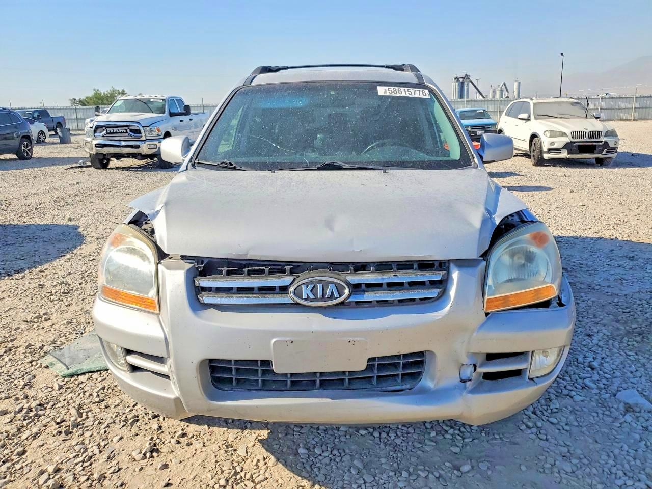 2007 Kia Sportage Lx Silver vin: KNDJE723677362910