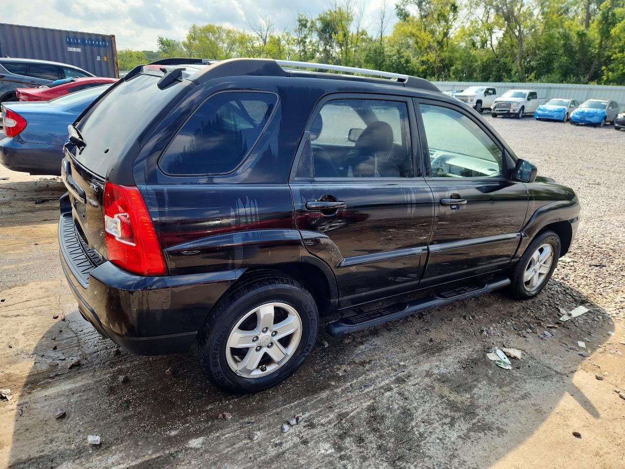 2009 Kia Sportage Lx Black vin: KNDJE723697639333