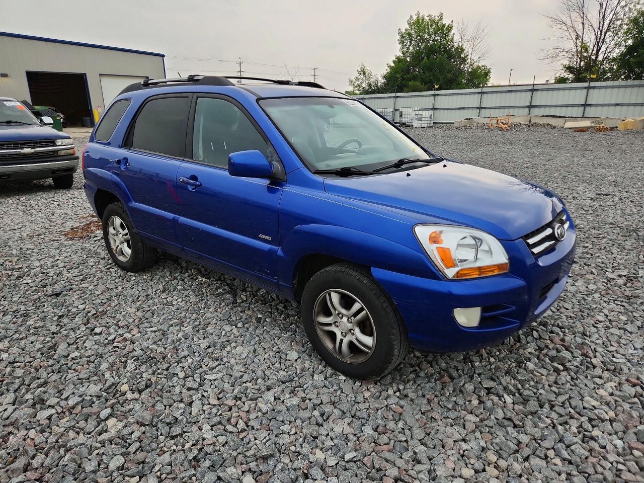 2006 Kia Sportage Lx Blue vin: KNDJE723767241382
