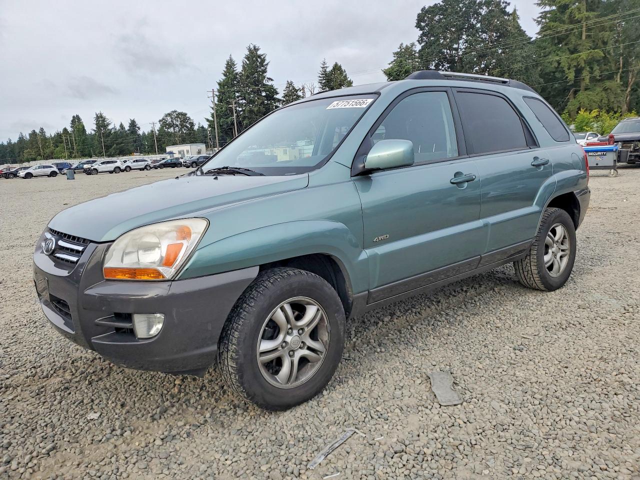 2006 Kia Sportage Lx Green vin: KNDJE723767249482