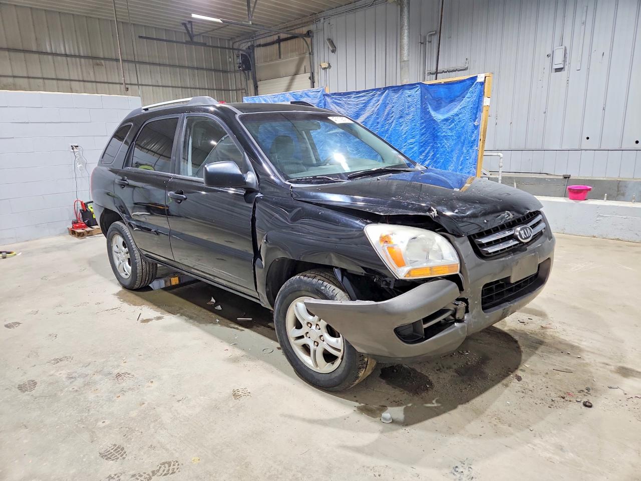 2007 Kia Sportage Lx Black vin: KNDJE723777430227