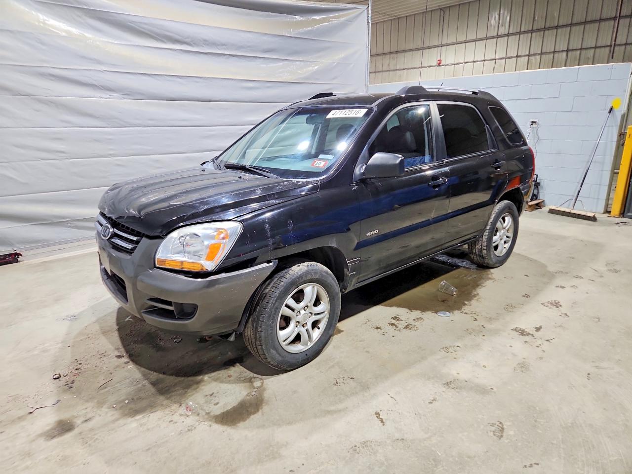2007 Kia Sportage Lx Black vin: KNDJE723777430227