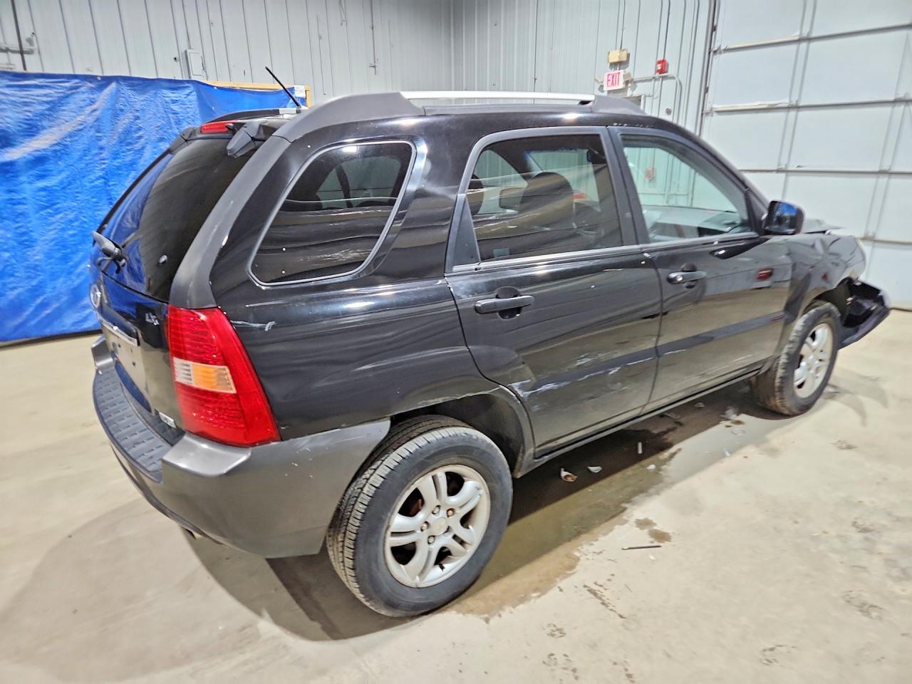 2007 Kia Sportage Lx Black vin: KNDJE723777430227