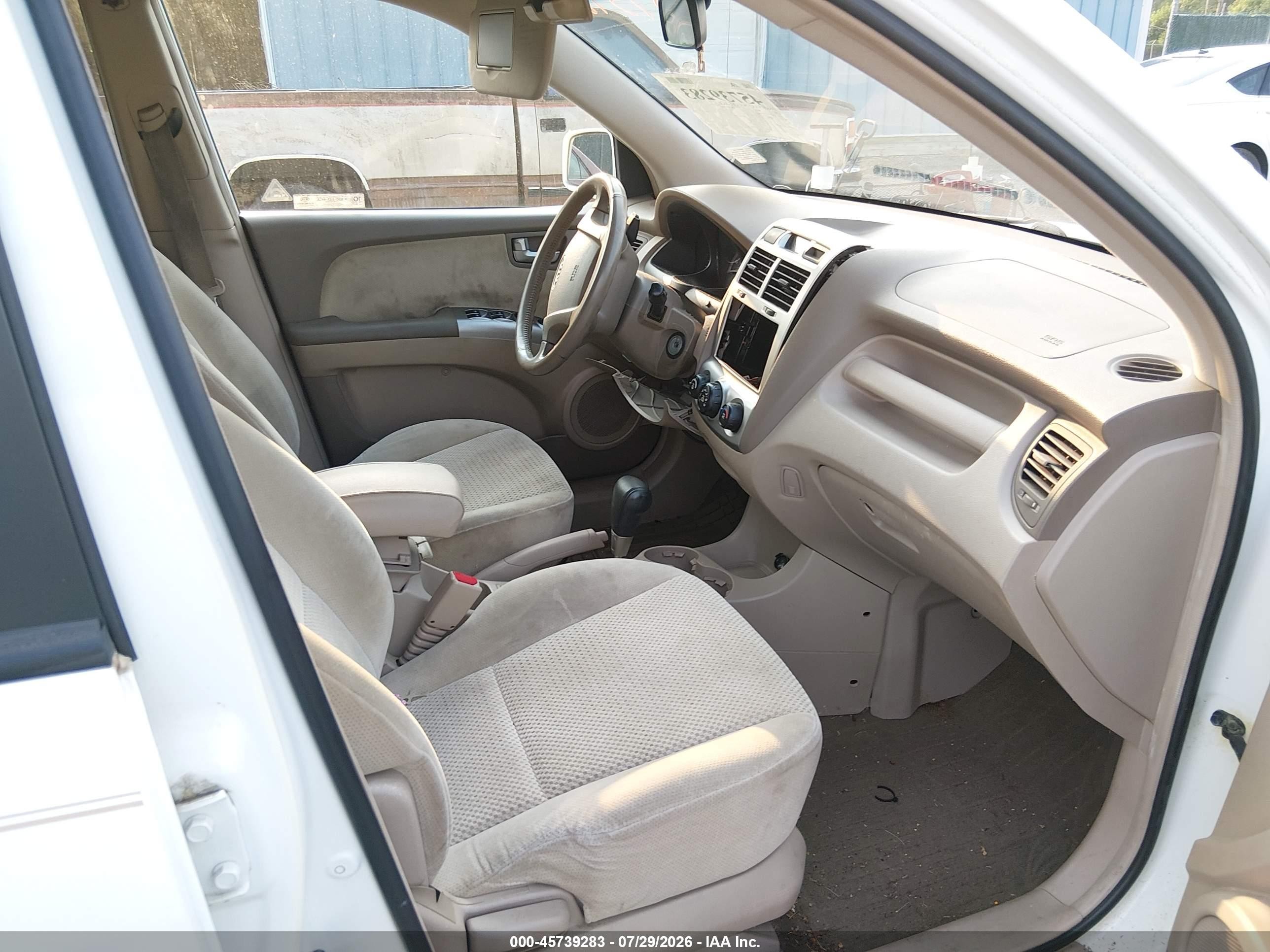 2007 Kia Sportage Ex V6 Белый vin: KNDJE723777450218