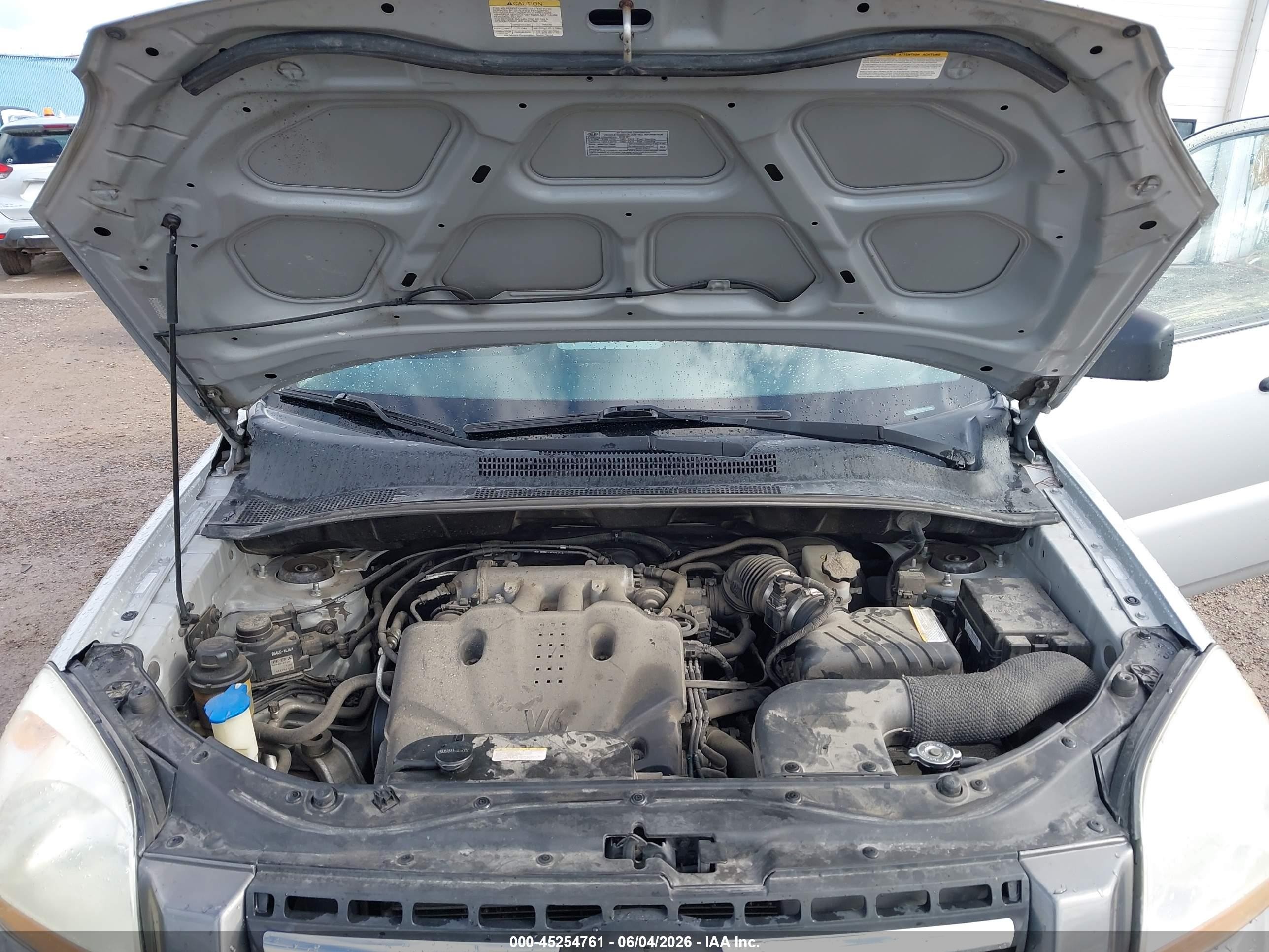 2008 Kia Sportage Lx V6 Silver vin: KNDJE723787483978