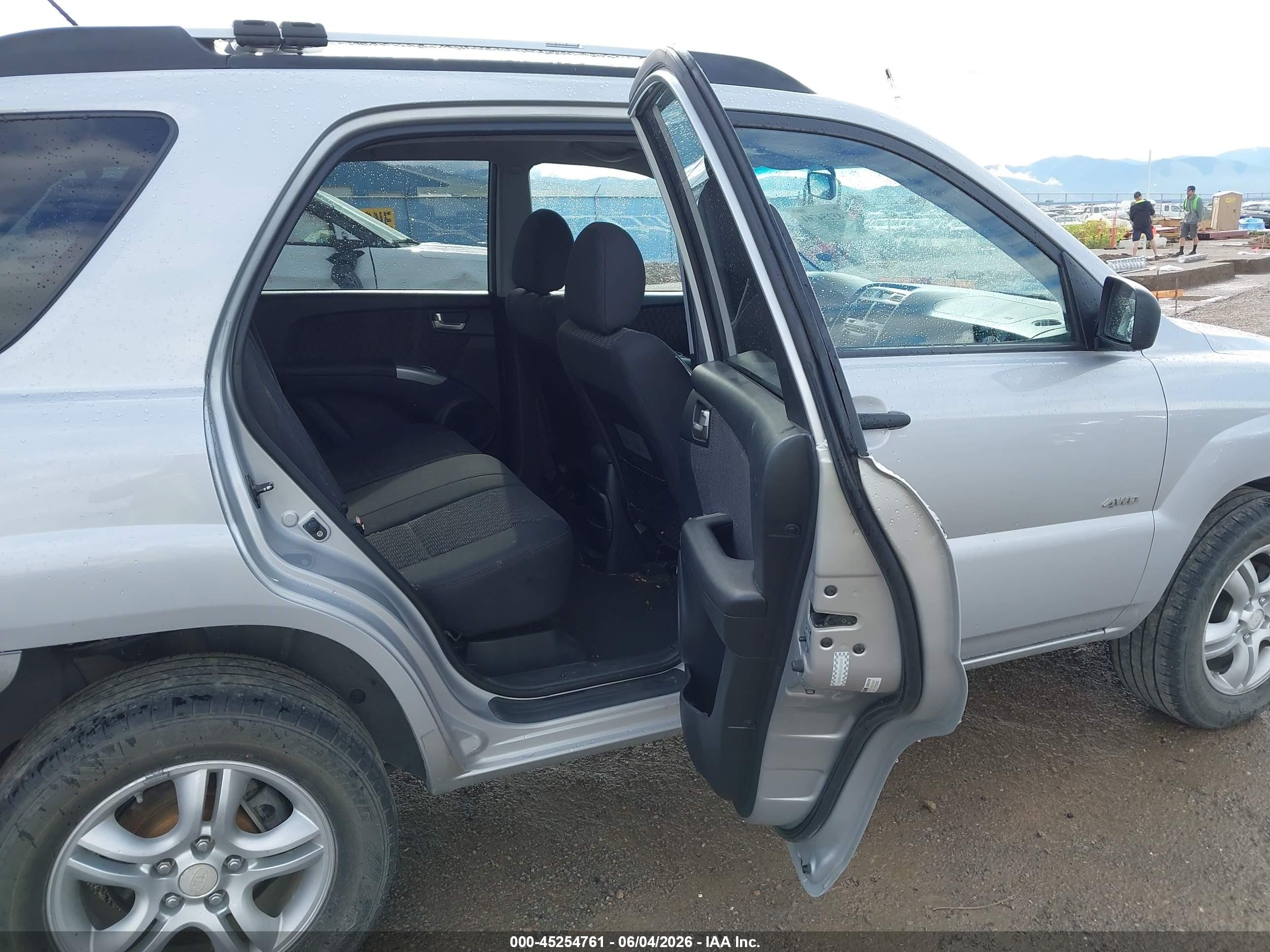 2008 Kia Sportage Lx V6 Silver vin: KNDJE723787483978