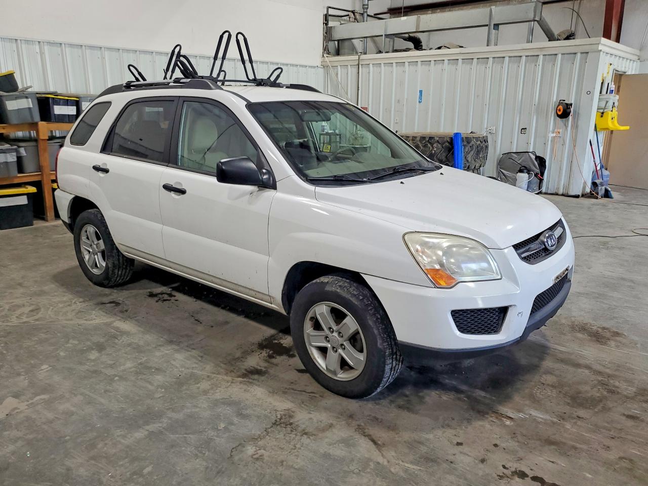 2009 Kia Sportage Lx/ex White vin: KNDJE723797560141