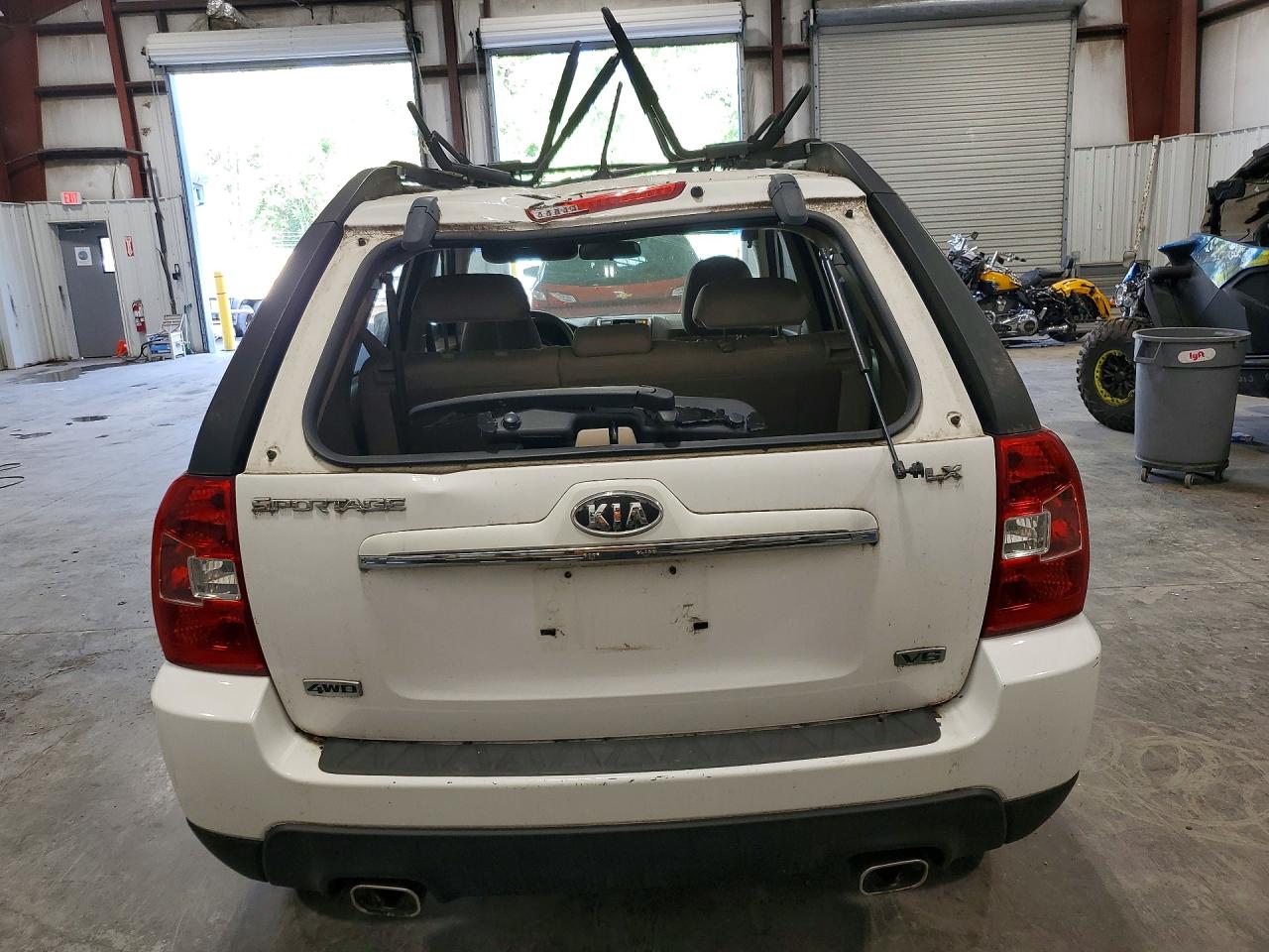 2009 Kia Sportage Lx/ex White vin: KNDJE723797560141