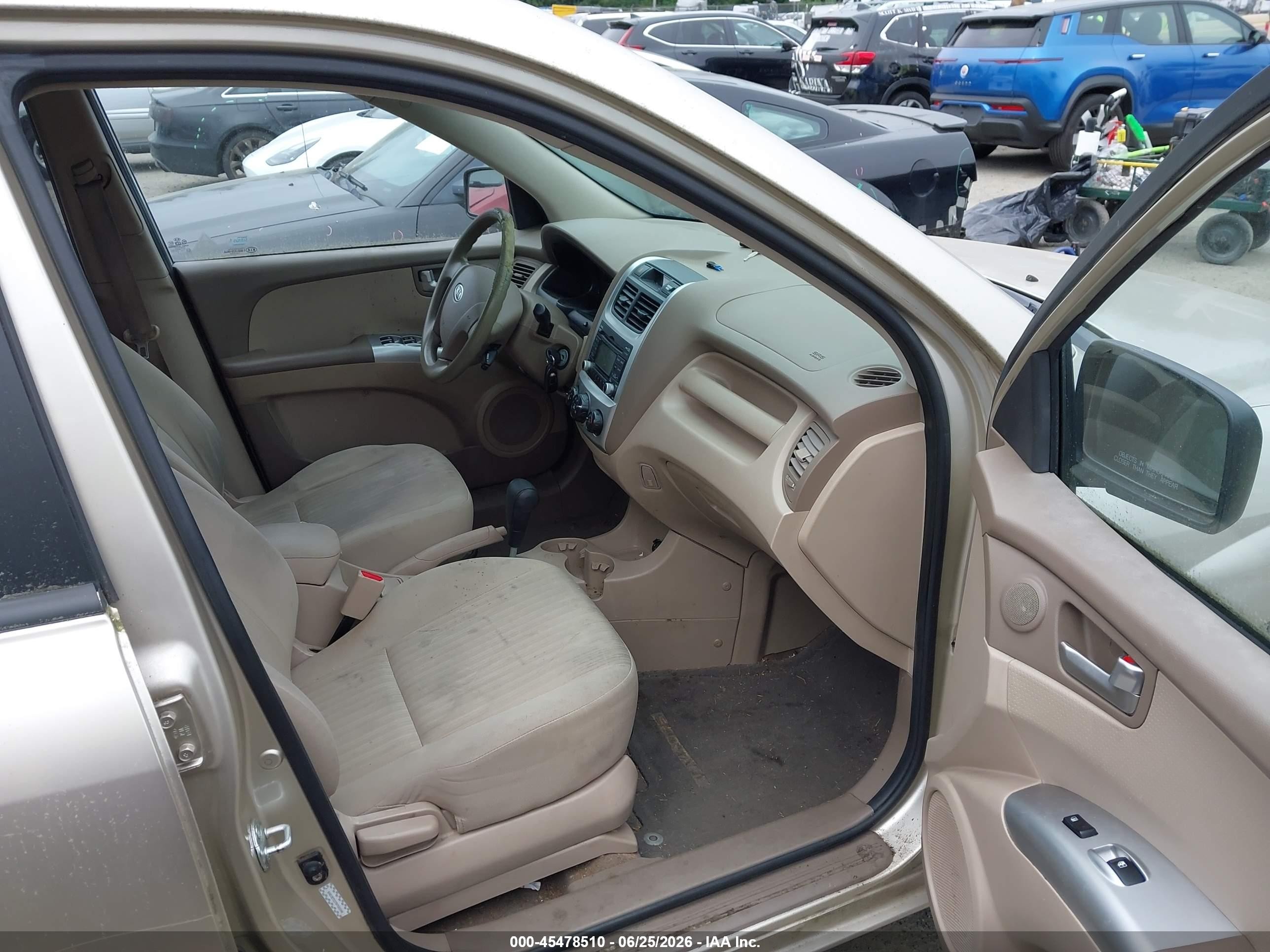2009 Kia Sportage Lx V6 Gold vin: KNDJE723797583046