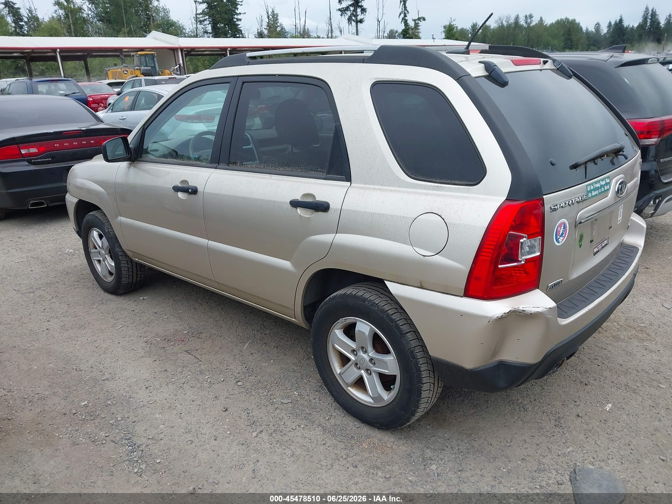 2009 Kia Sportage Lx V6 Gold vin: KNDJE723797583046