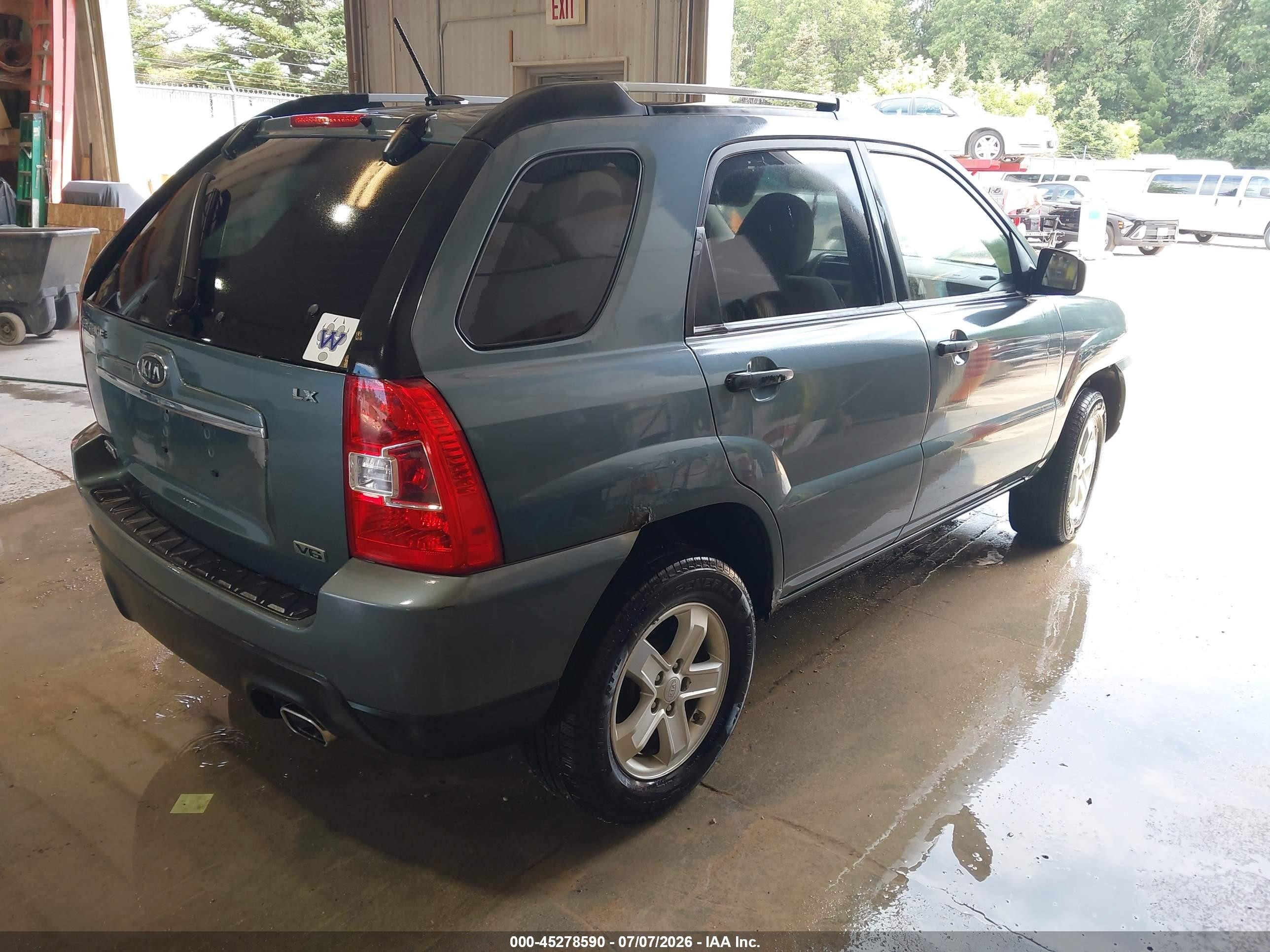 2009 Kia Sportage Lx V6 Teal vin: KNDJE723797622315