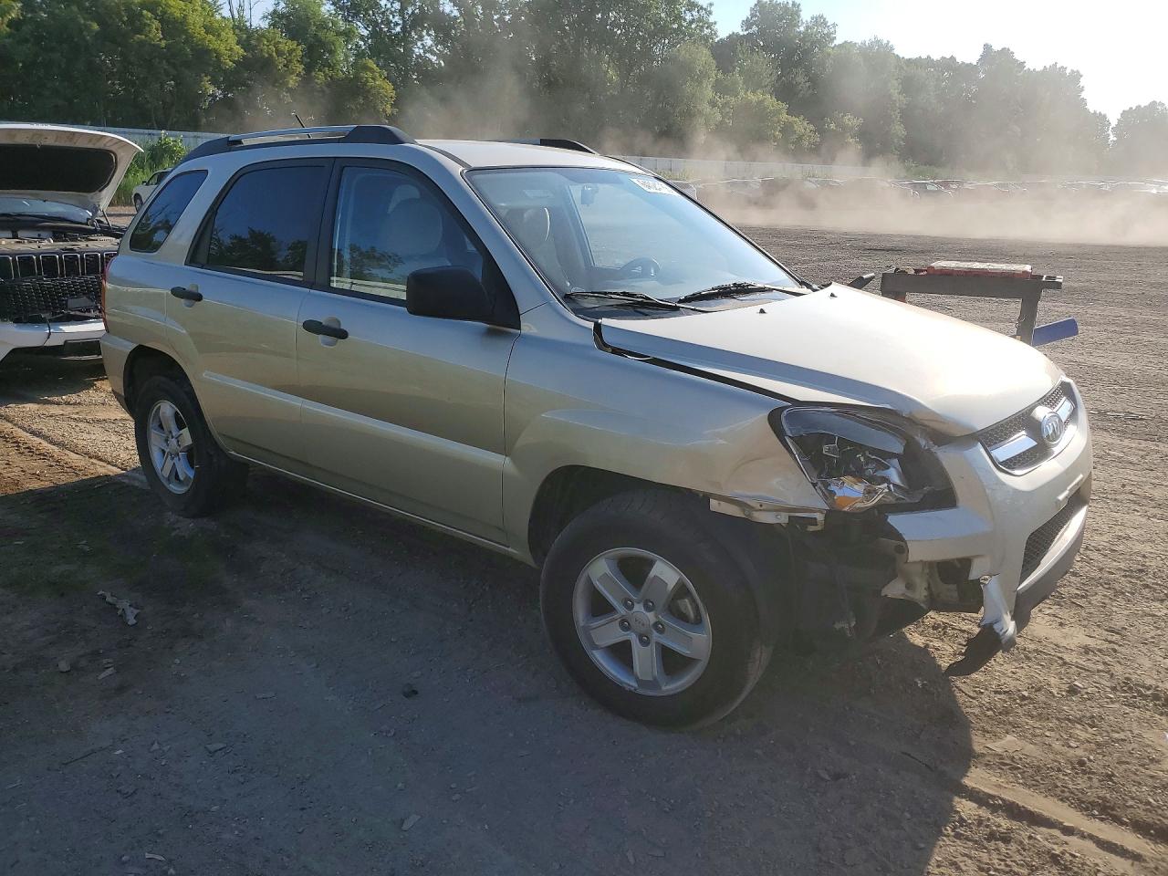 2009 Kia Sportage Lx Silver vin: KNDJE723797635257