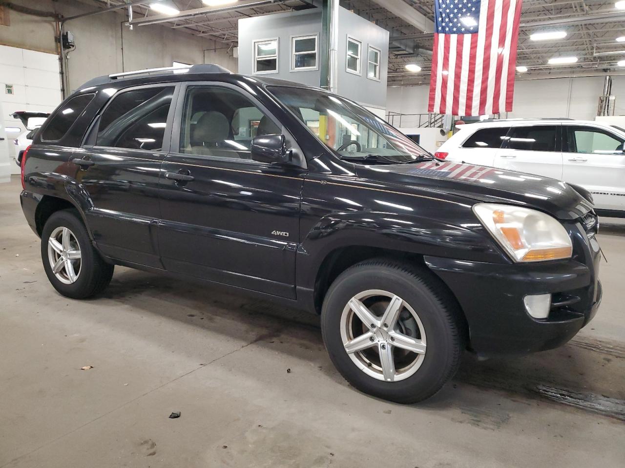 2005 Kia New Sportage Black vin: KNDJE723857071466
