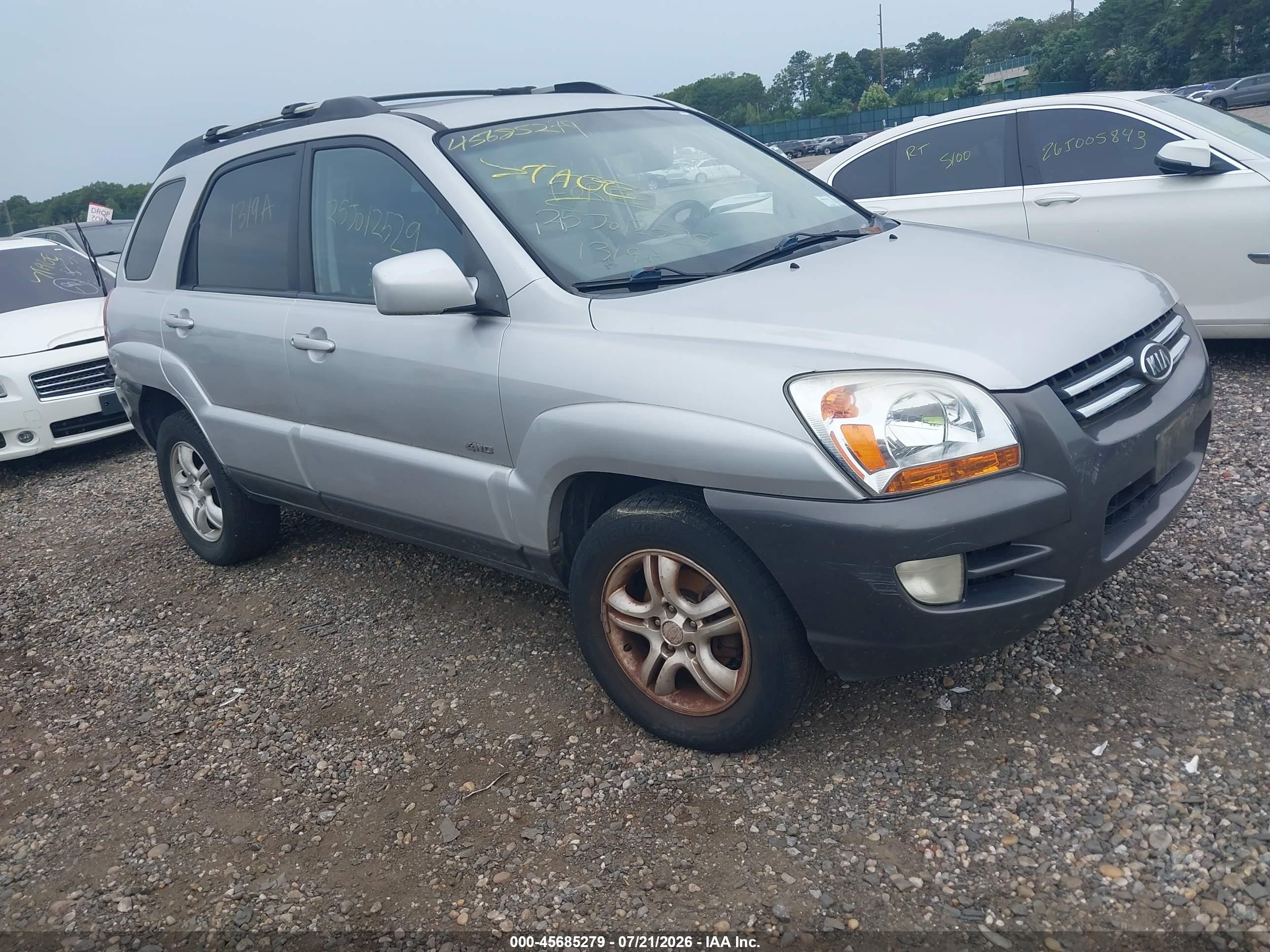 2005 Kia Sportage Ex V6/lx V6 Серый vin: KNDJE723857098280