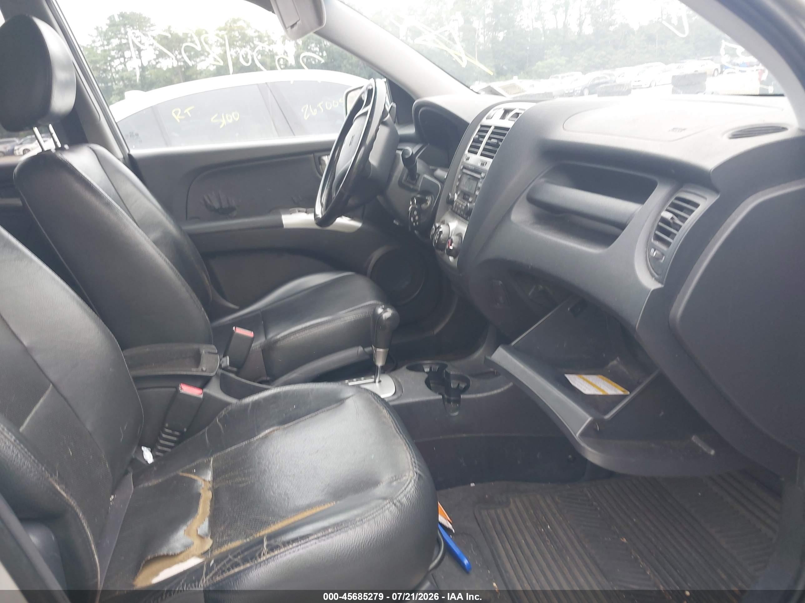 2005 Kia Sportage Ex V6/lx V6 Gray vin: KNDJE723857098280