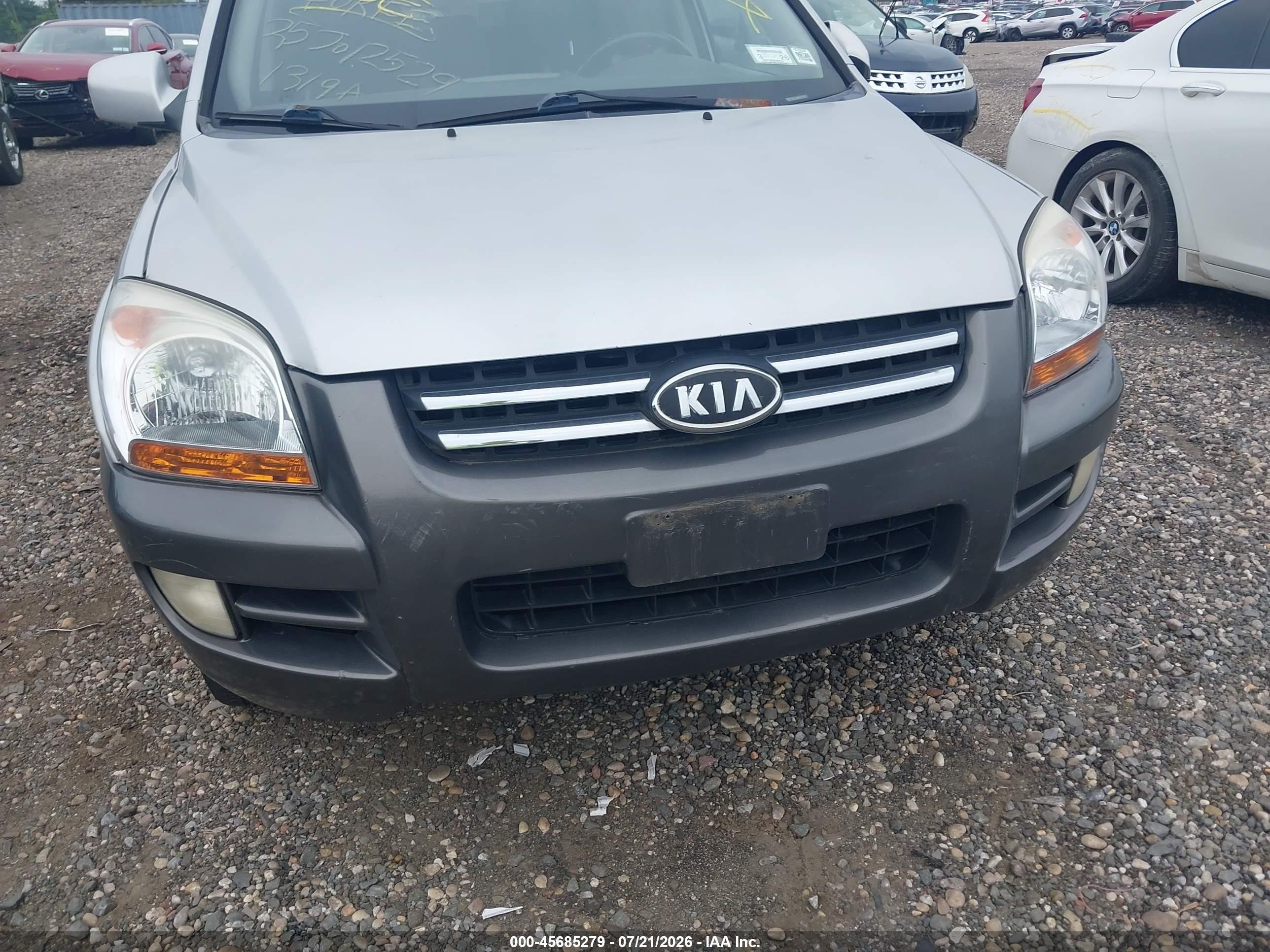 2005 Kia Sportage Ex V6/lx V6 Gray vin: KNDJE723857098280