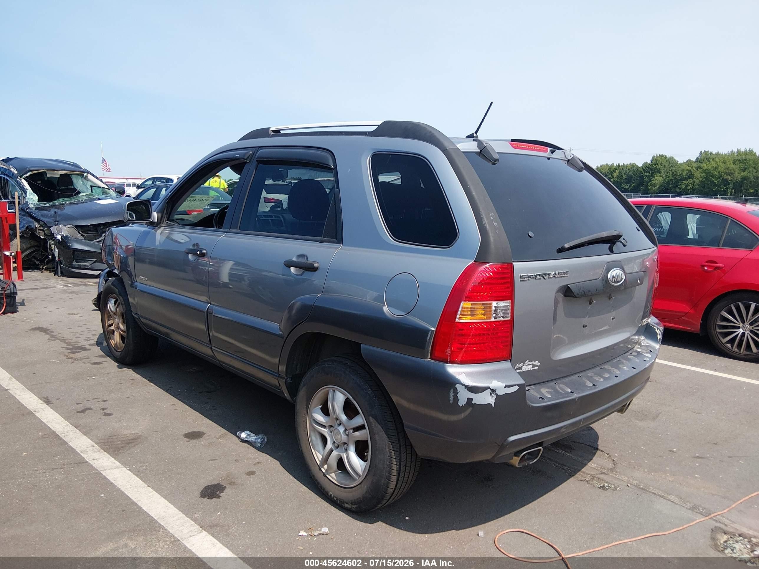 2006 Kia Sportage Ex V6/lx V6 Gray vin: KNDJE723867249488