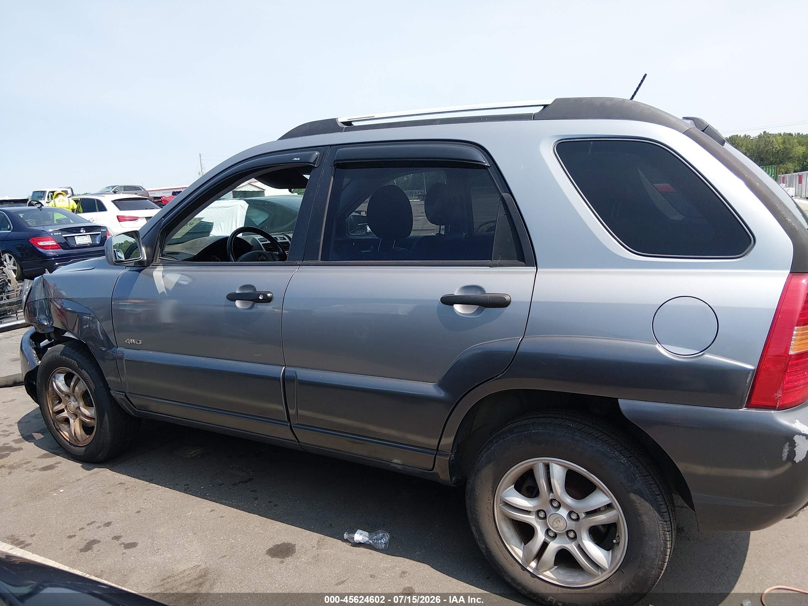 2006 Kia Sportage Ex V6/lx V6 Gray vin: KNDJE723867249488
