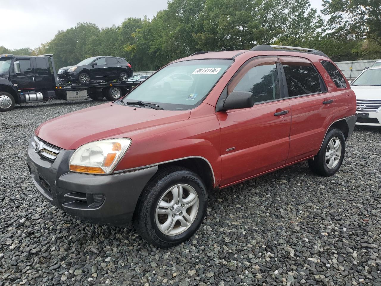 2006 Kia New Sportage Red vin: KNDJE723867291336