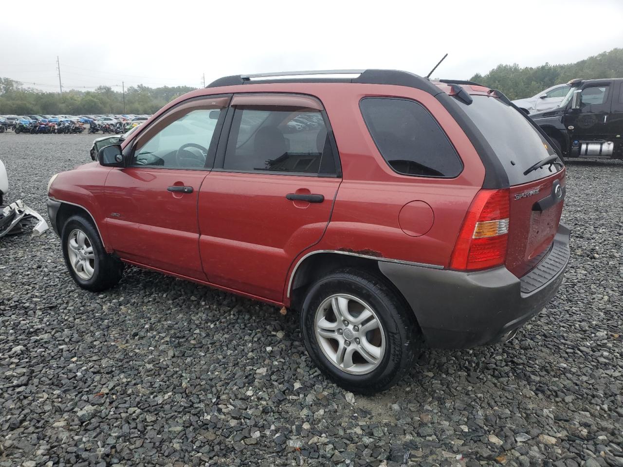 2006 Kia New Sportage Red vin: KNDJE723867291336