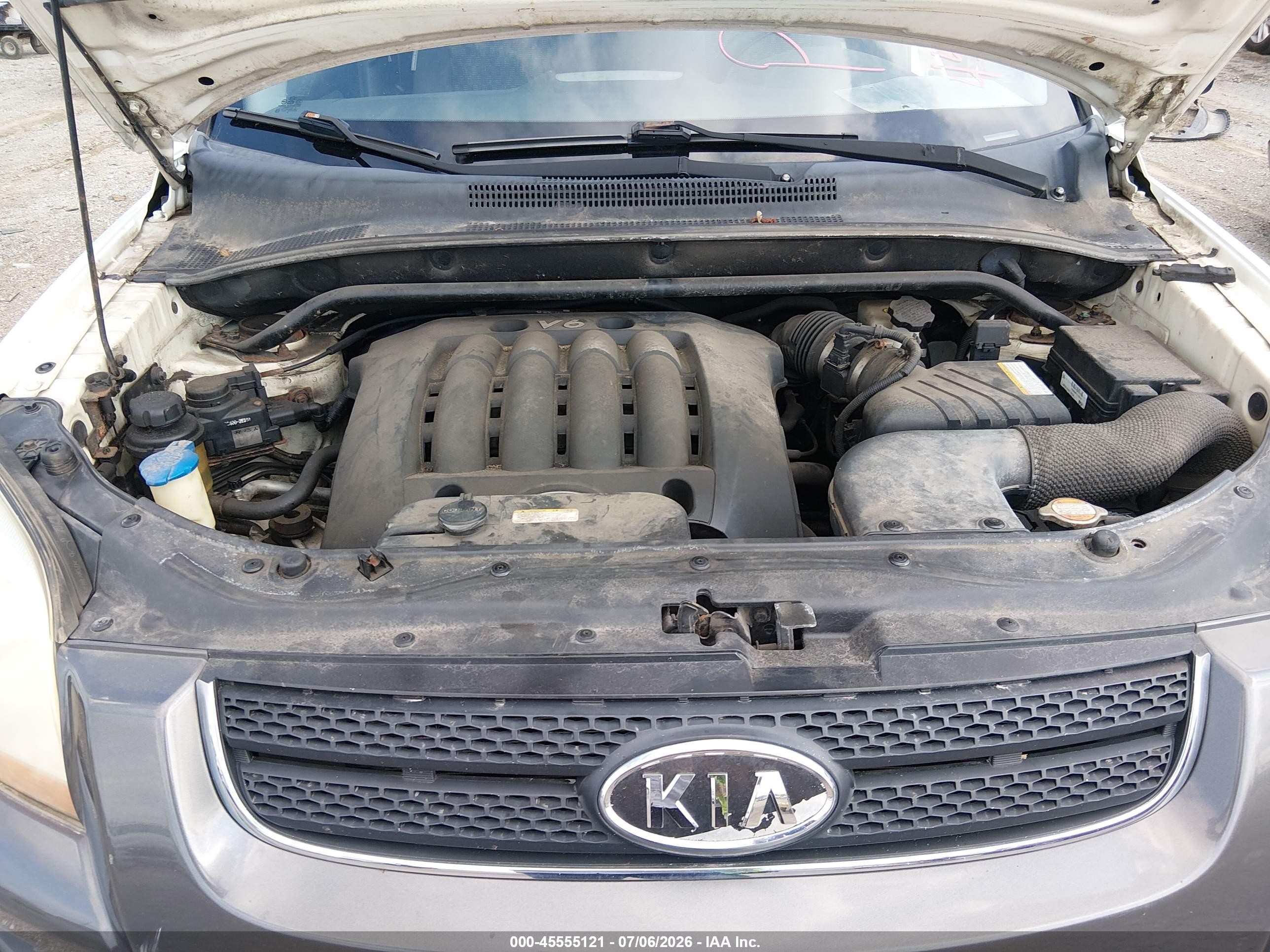 2007 Kia Sportage Lx V6 White vin: KNDJE723877367882