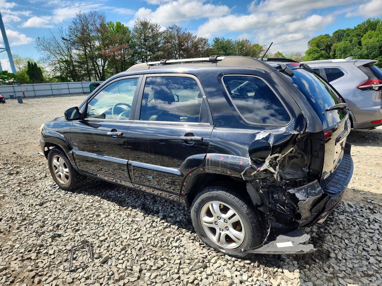 2008 Kia Sportage Lx Black vin: KNDJE723887487702