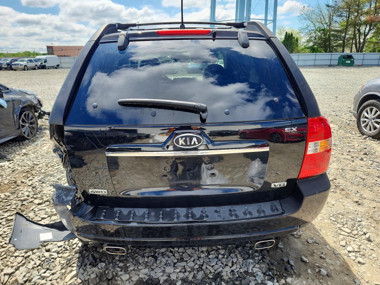 2008 Kia Sportage Lx Black vin: KNDJE723887487702
