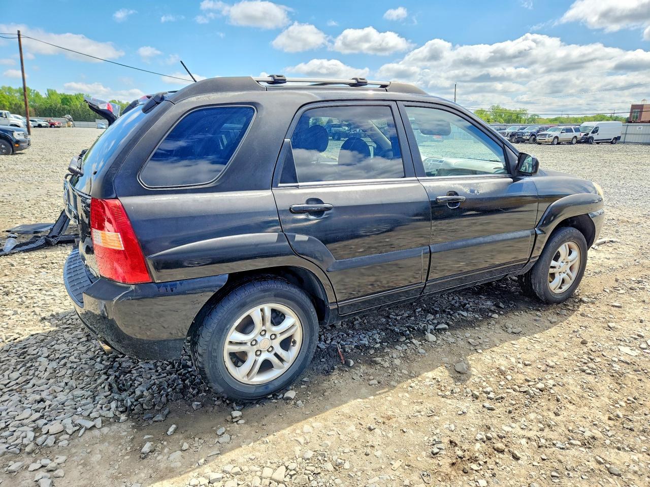2008 Kia Sportage Lx Black vin: KNDJE723887487702