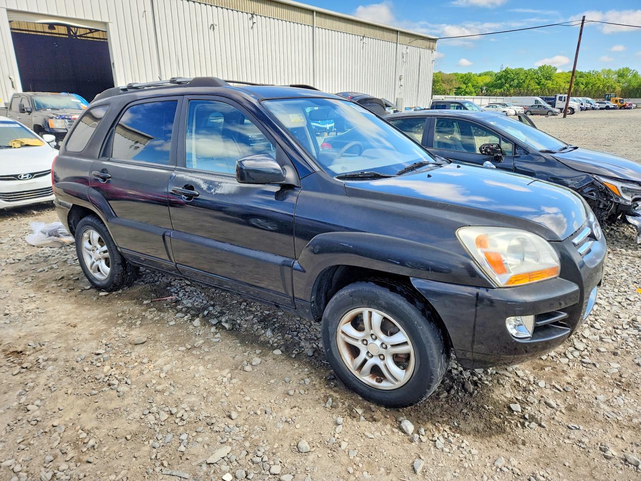 2008 Kia Sportage Lx Black vin: KNDJE723887487702