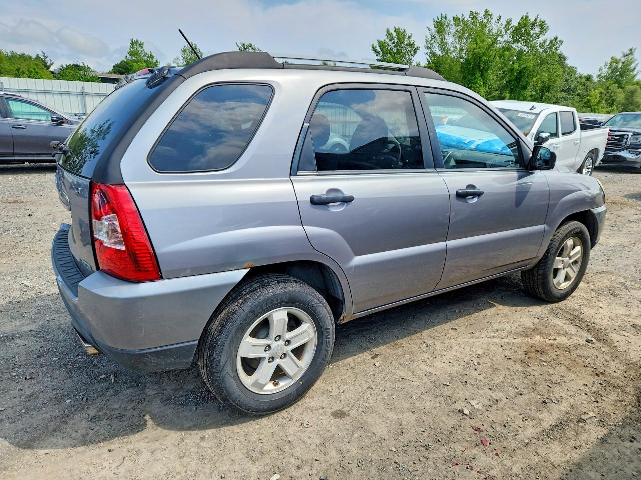 2009 Kia Sportage Lx Gray vin: KNDJE723897593570