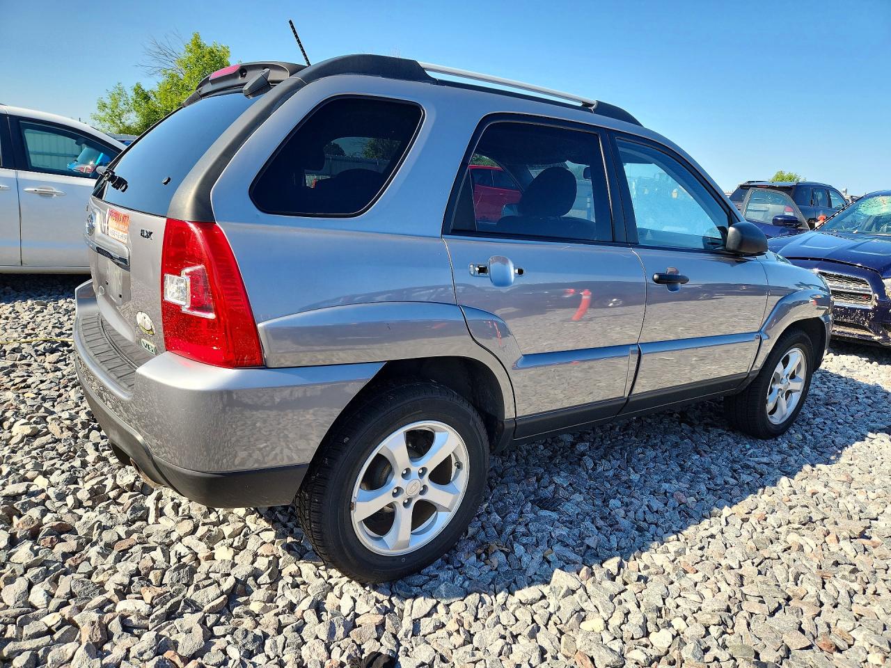 2009 Kia Sportage Lx/ex Silver vin: KNDJE723897654450