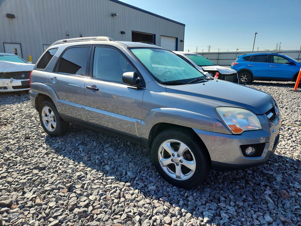 2009 Kia Sportage Lx/ex Silver vin: KNDJE723897654450