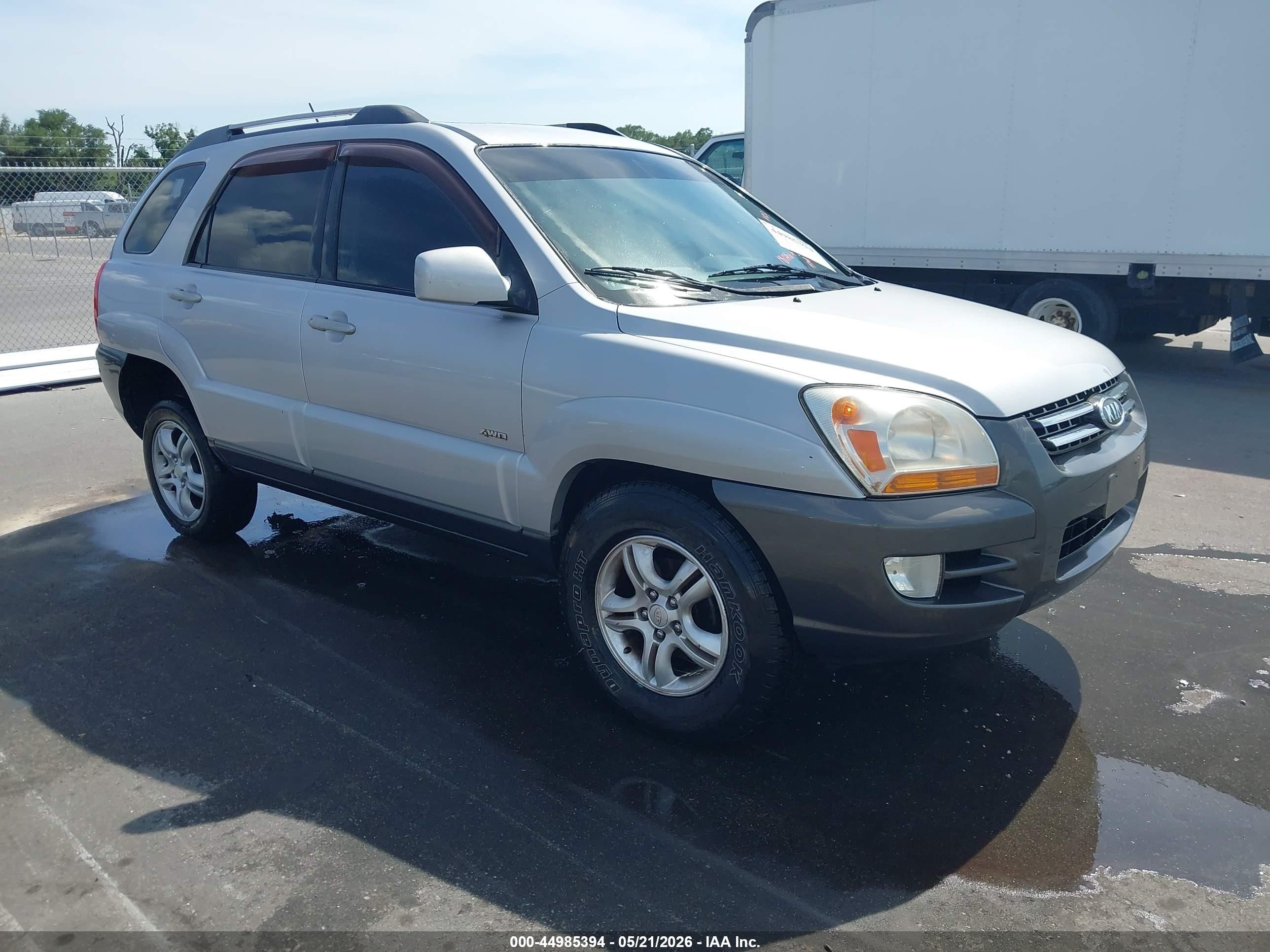 2005 Kia Sportage Ex V6/lx V6 Silver vin: KNDJE723957068253