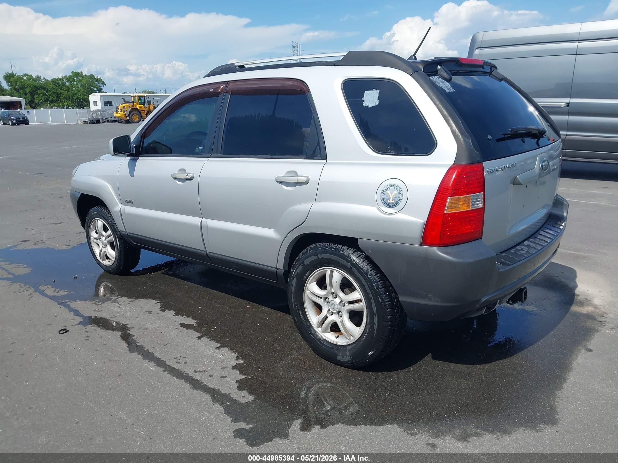 2005 Kia Sportage Ex V6/lx V6 Silver vin: KNDJE723957068253