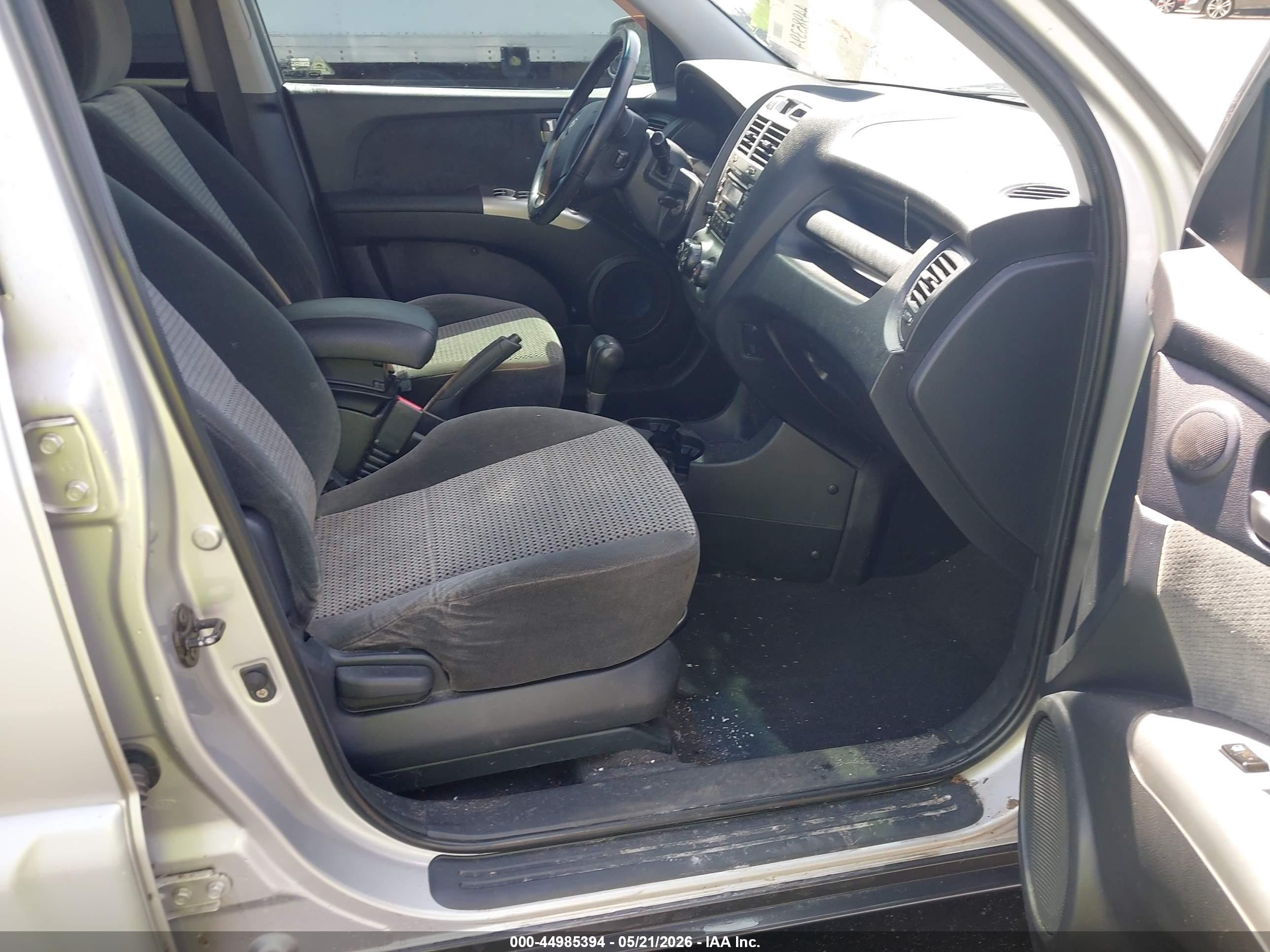 2005 Kia Sportage Ex V6/lx V6 Silver vin: KNDJE723957068253