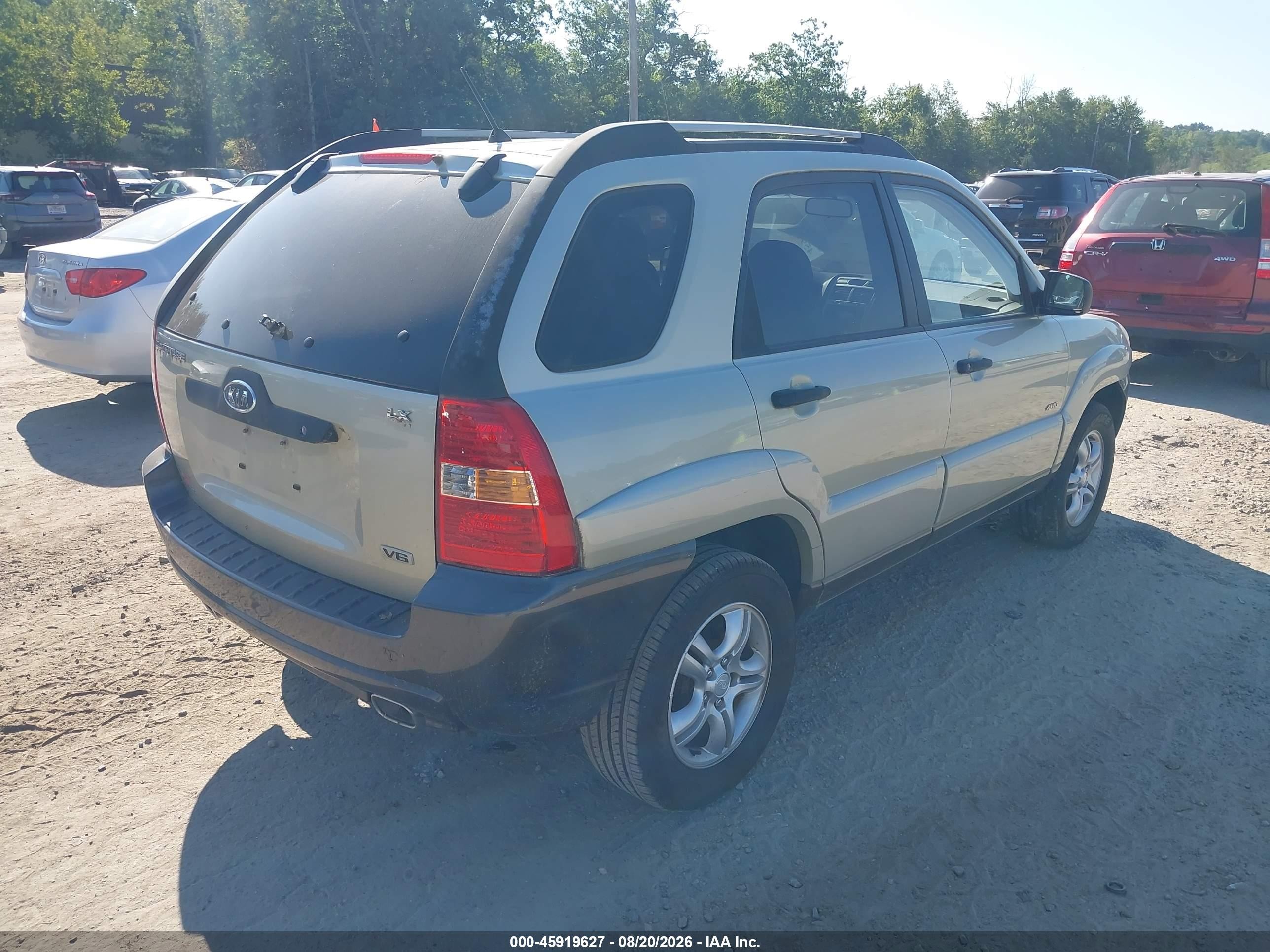 2005 Kia Sportage Ex V6/lx V6 Gold vin: KNDJE723957095579