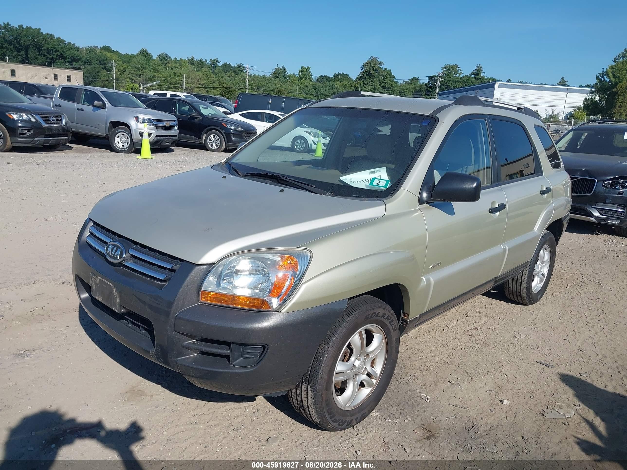 2005 Kia Sportage Ex V6/lx V6 Gold vin: KNDJE723957095579