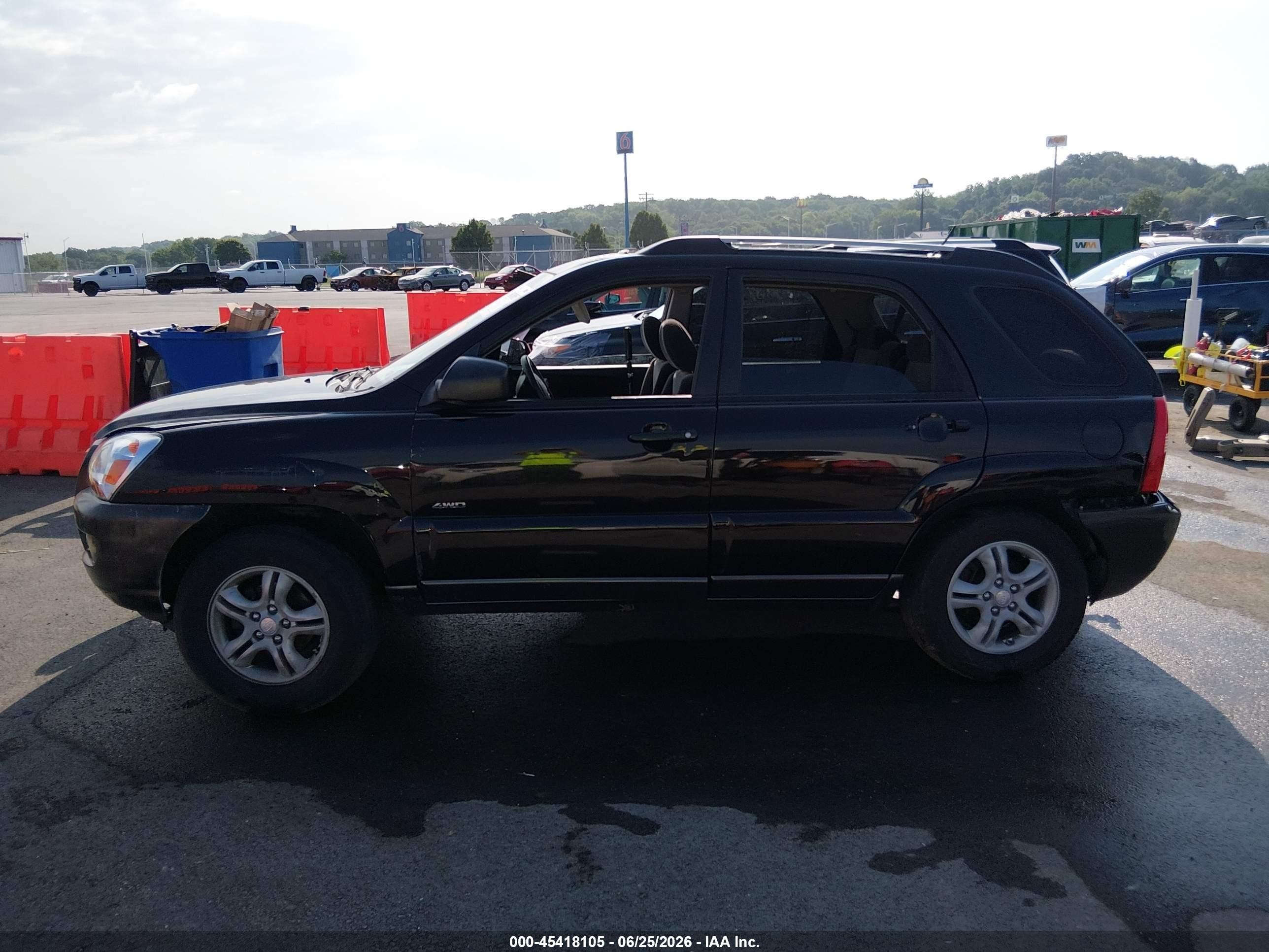 2006 Kia Sportage Ex V6/lx V6 Black vin: KNDJE723967228858