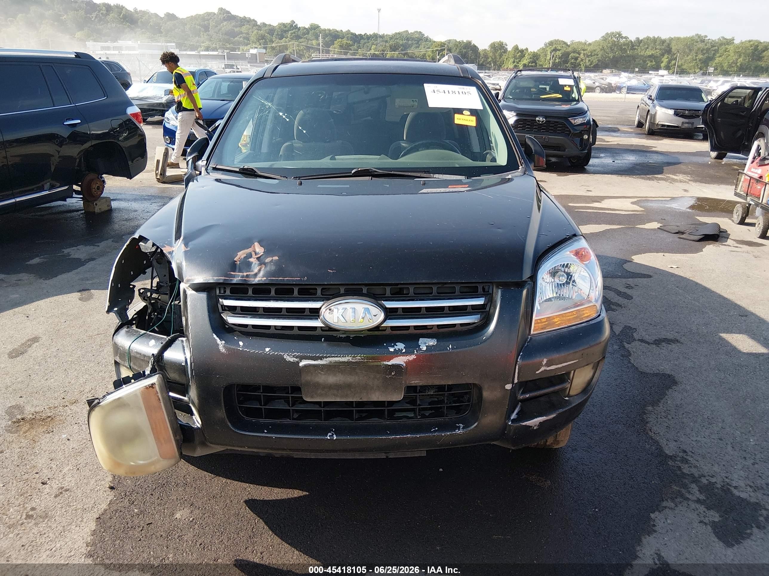 2006 Kia Sportage Ex V6/lx V6 Black vin: KNDJE723967228858