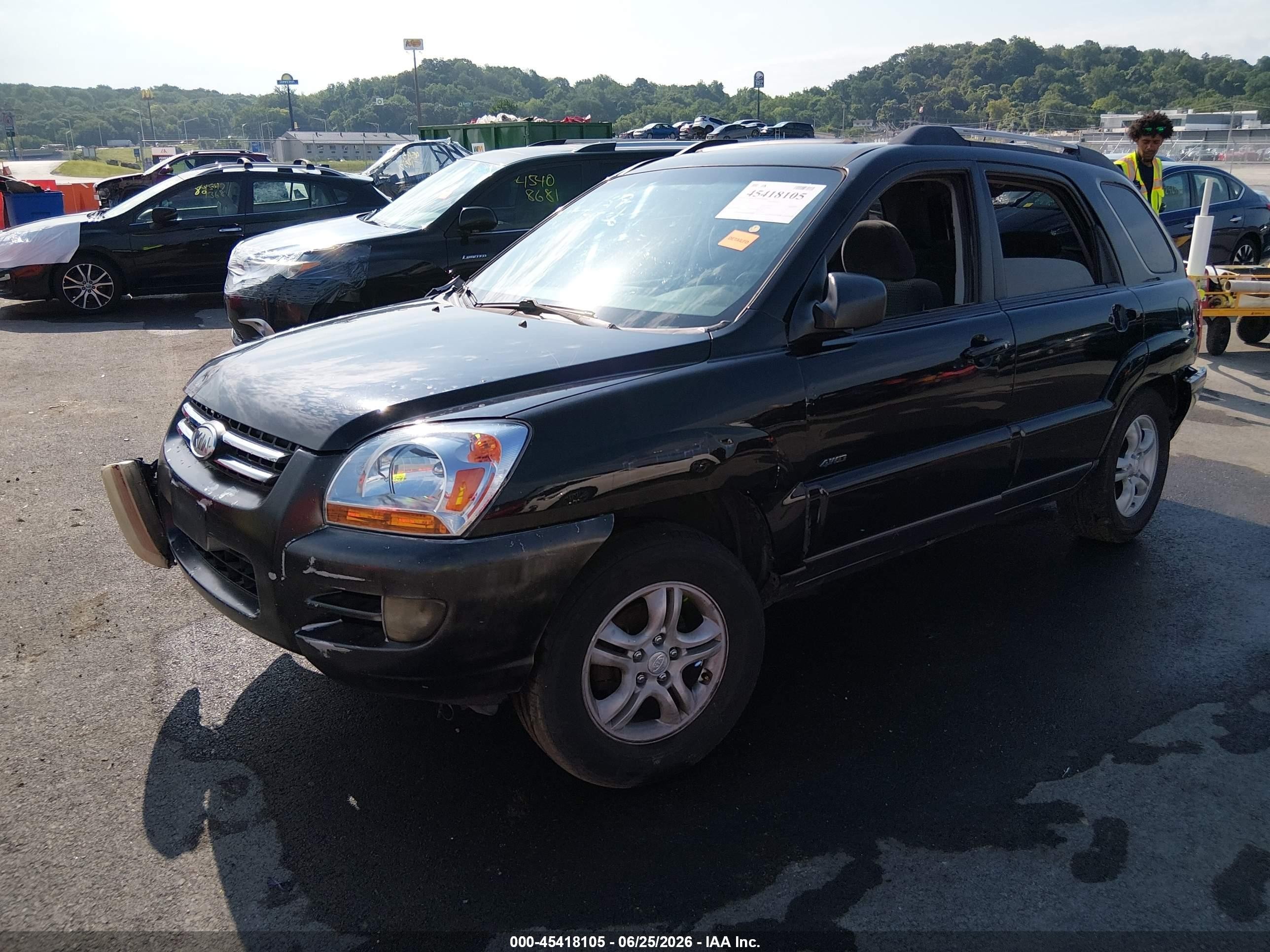 2006 Kia Sportage Ex V6/lx V6 Black vin: KNDJE723967228858