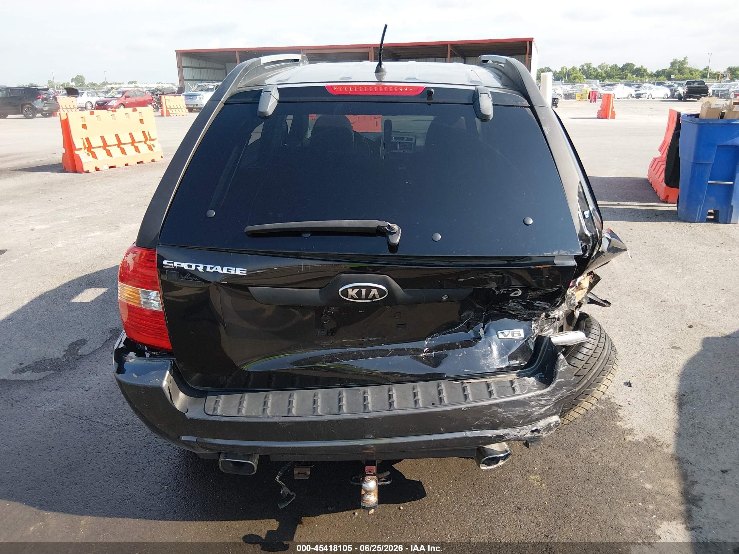 2006 Kia Sportage Ex V6/lx V6 Black vin: KNDJE723967228858