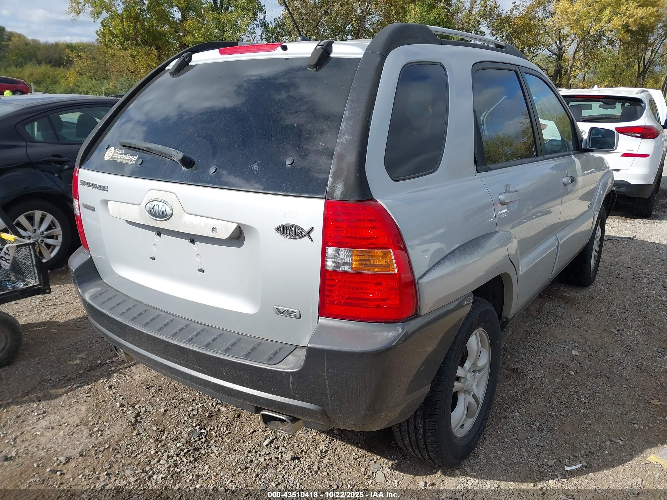 2006 Kia Sportage Ex V6/lx V6 Серый vin: KNDJE723967250987