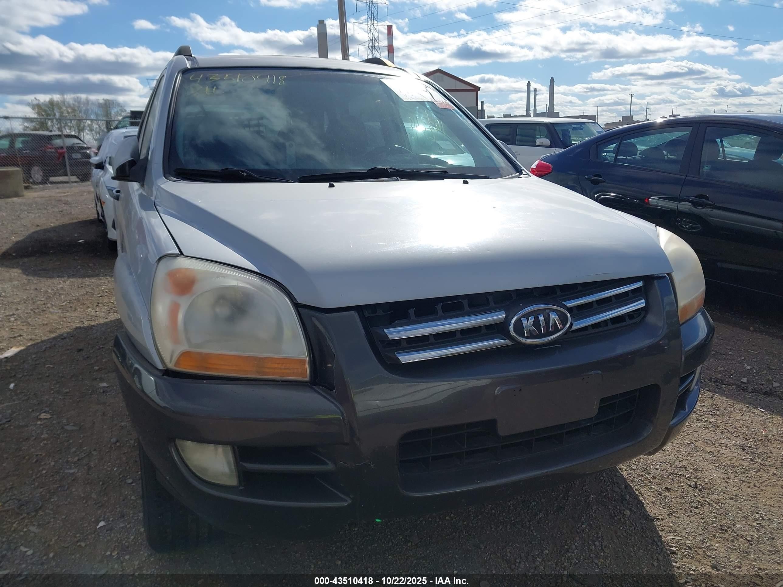 2006 Kia Sportage Ex V6/lx V6 Серый vin: KNDJE723967250987