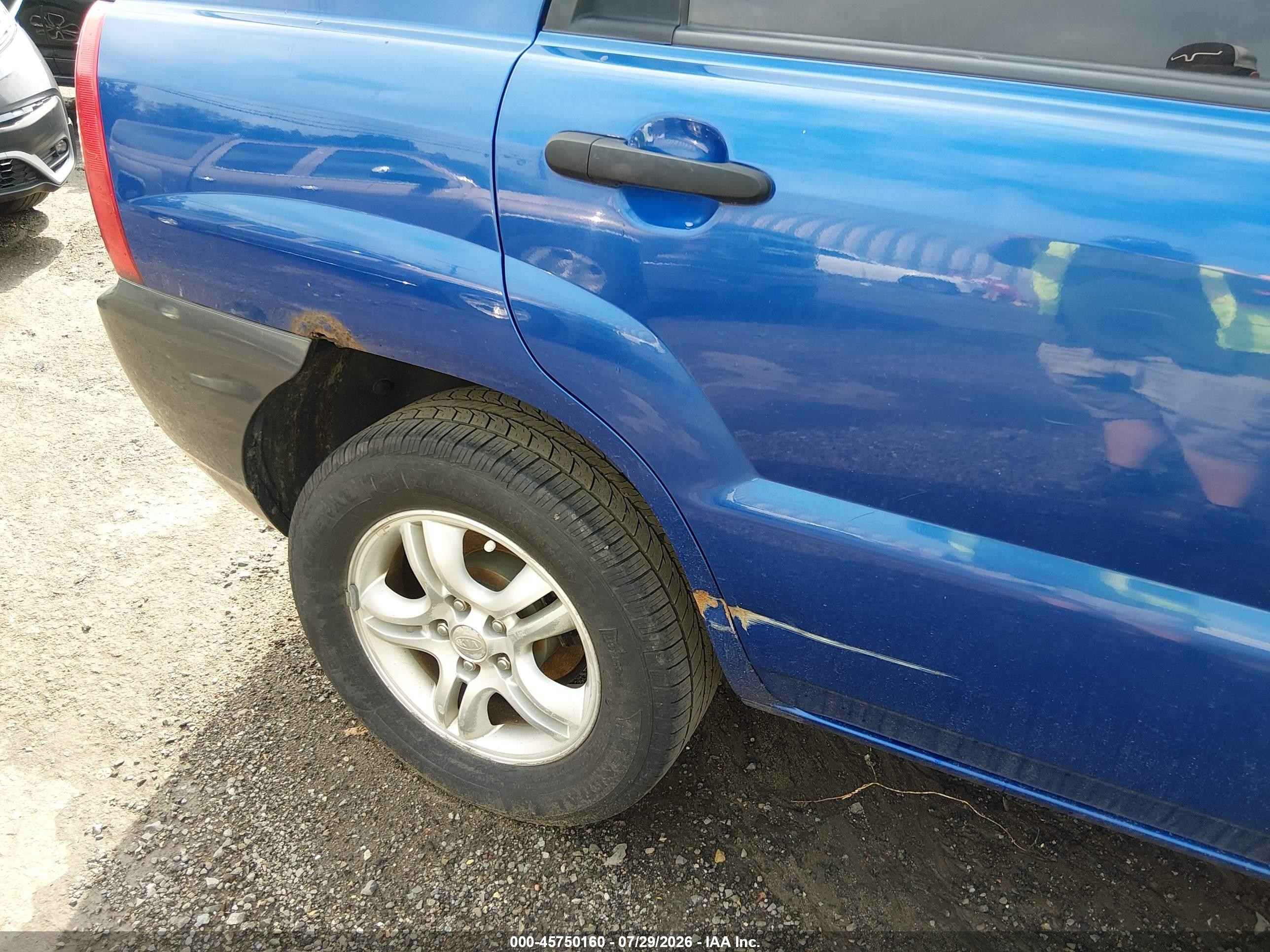 2007 Kia Sportage Lx V6 Синий vin: KNDJE723977333983