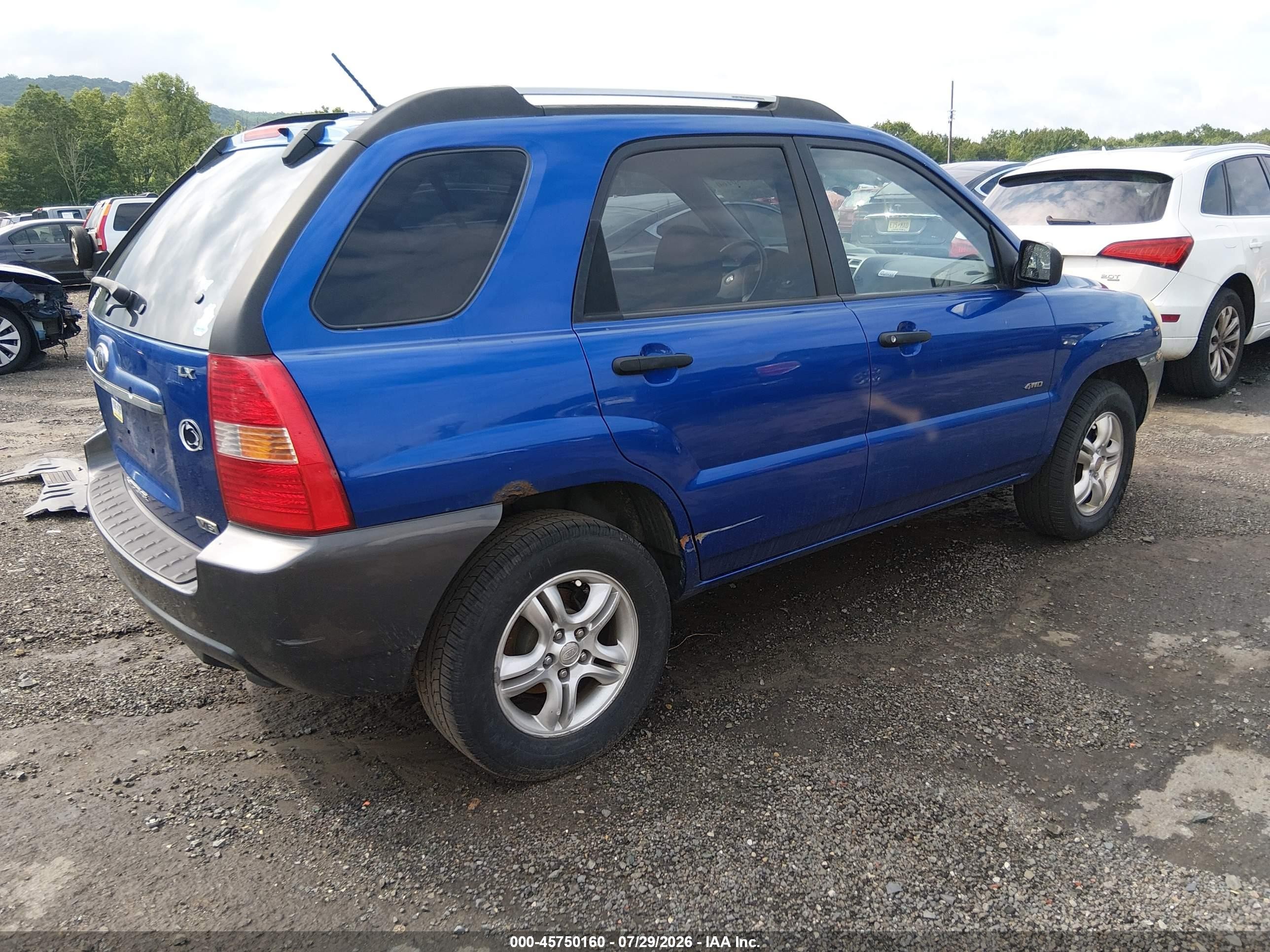 2007 Kia Sportage Lx V6 Синий vin: KNDJE723977333983