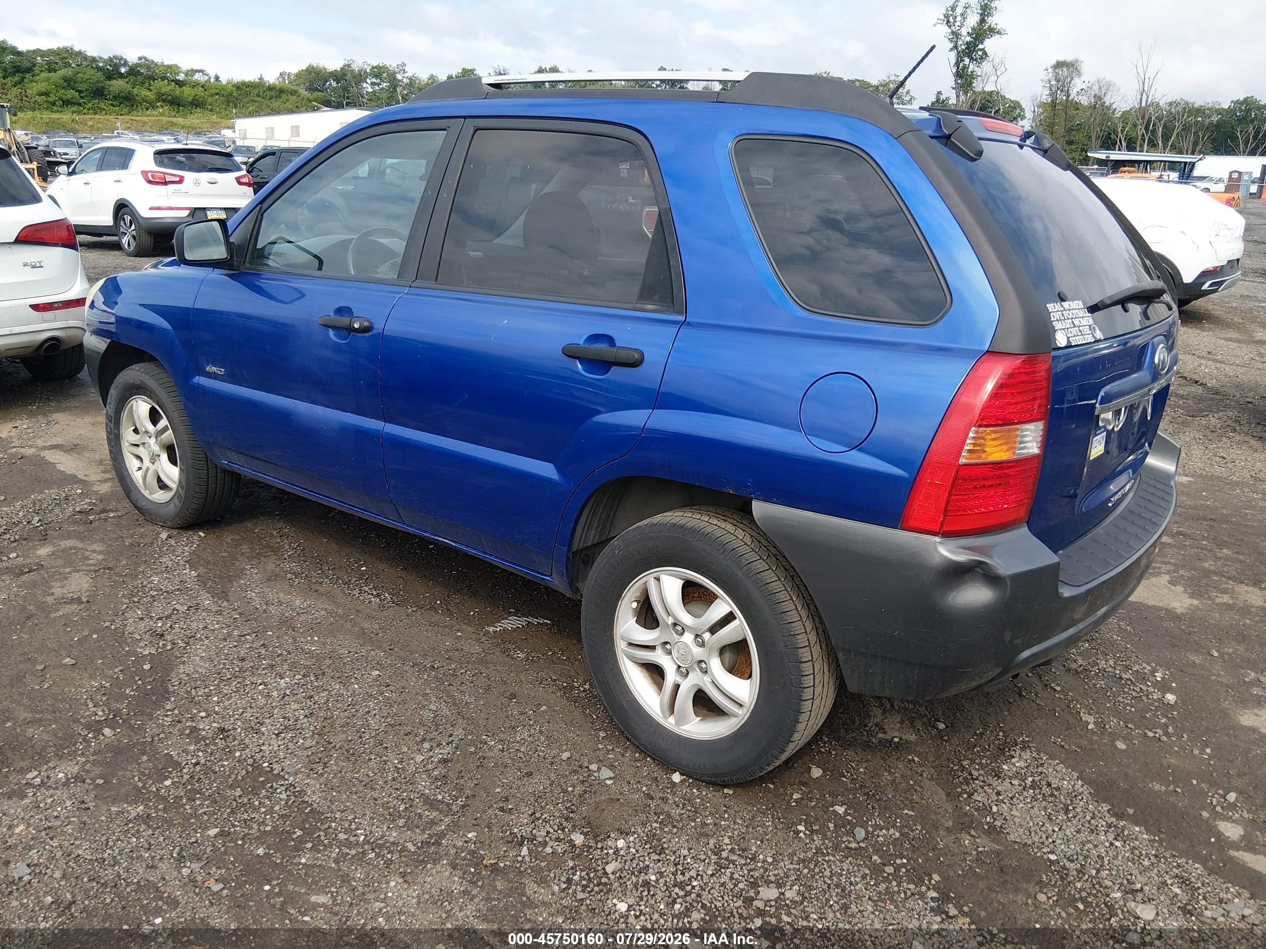2007 Kia Sportage Lx V6 Синий vin: KNDJE723977333983