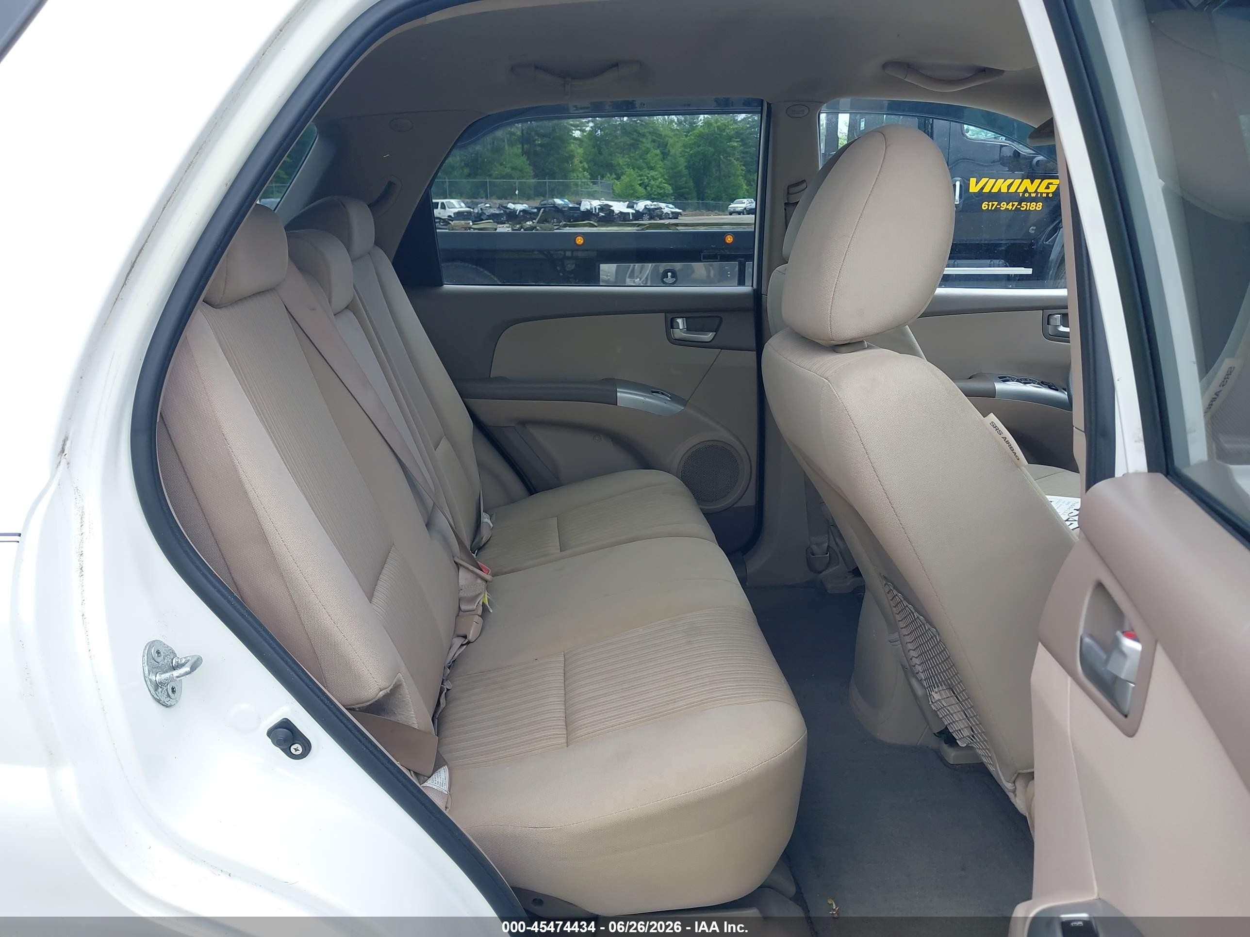 2009 Kia Sportage Lx V6 White vin: KNDJE723997572470