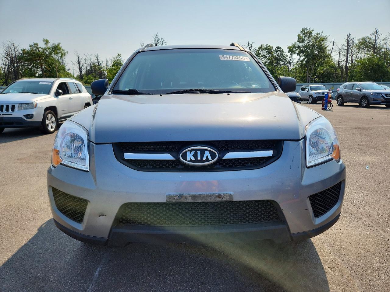2009 Kia Sportage Lx Gray vin: KNDJE723997584022