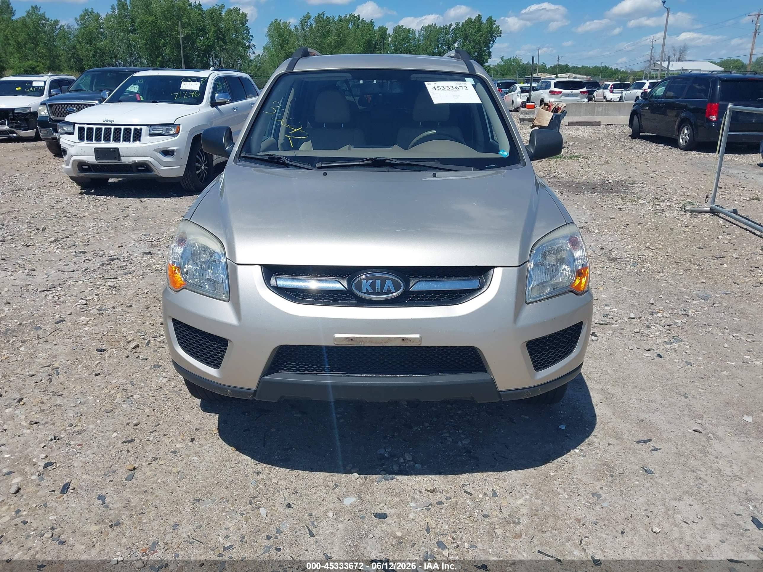 2009 Kia Sportage Lx V6 Gold vin: KNDJE723997599264